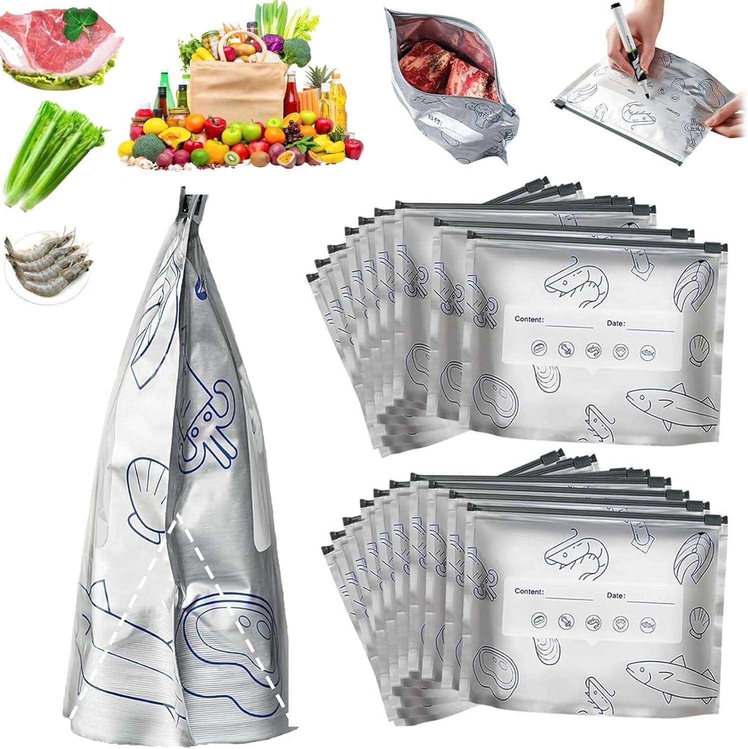 Reusable Aluminum Foil Storage Bags